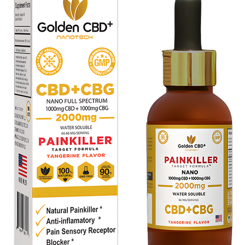 PAINKILLER - Golden Nano CBD/CBG 2,000mg - TARGET FORMULA
